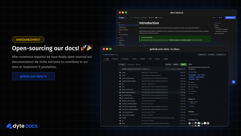 Open-sourcing Dyte Docs